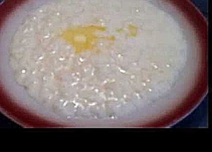 Молочная рисовая каша. Видео рецепт. 