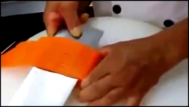 Как из морковки сделать сетку 