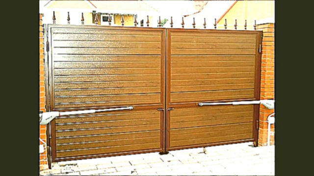 Распашные ворота с автоматикой и калитка - Одесса Авега Систем 
