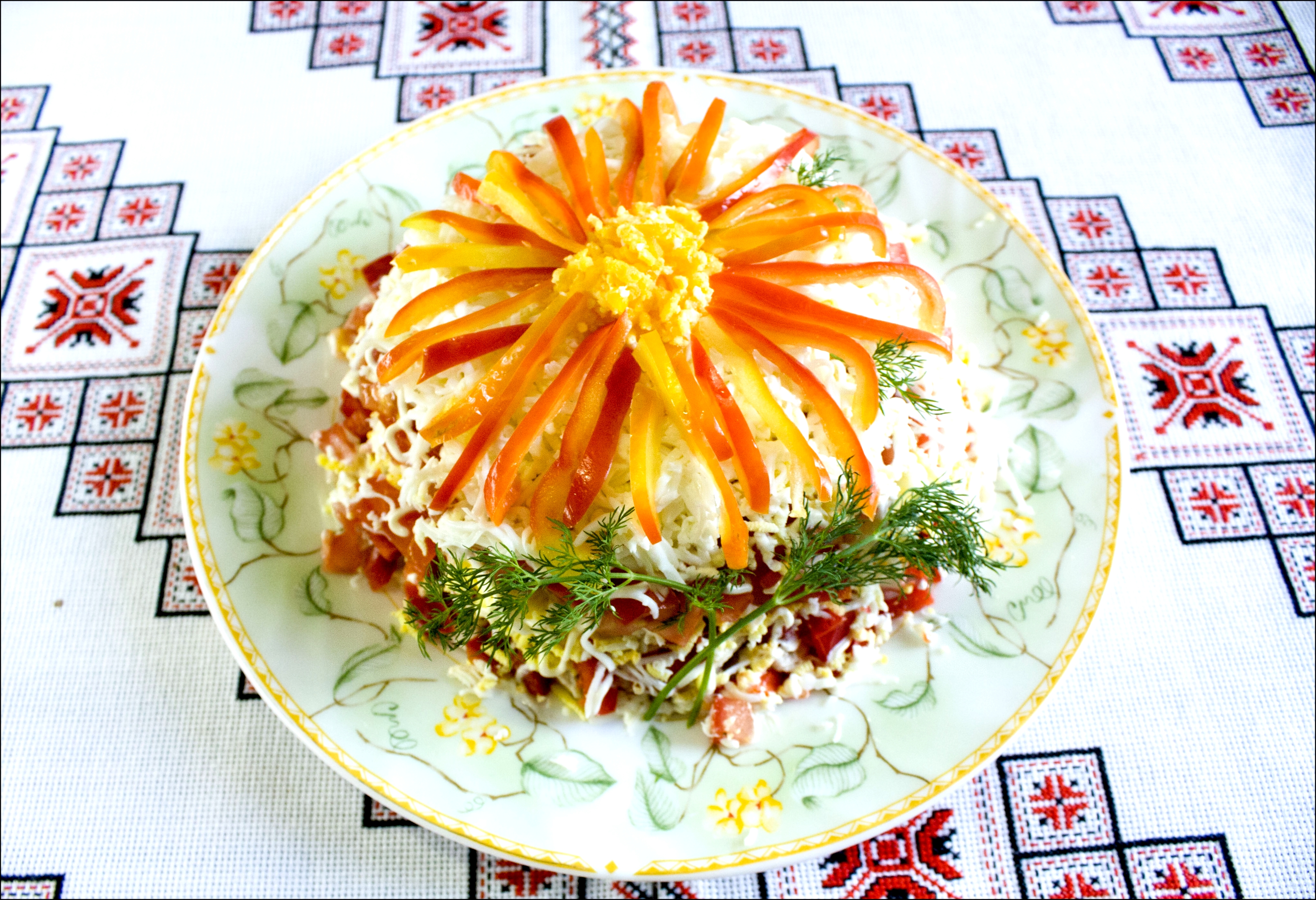 Вкусные салаты с курицей Салат Айстра Рецепти салатів з куркою Салат с куриной грудкой и помидором 