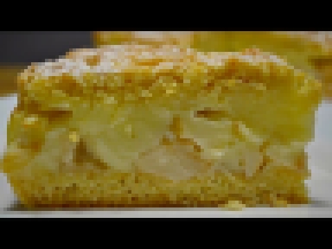 Яблочный ПИРОГ с Заварным Кремом или Польская Шарлотка  | Apple pie with cream 