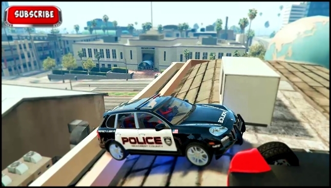 COLORS VEHICLES FOR CHILDREN & POLICEMAN SPIDERMAN ON POLICE CAR  CARTOON VIDEO FOR KIDS - видеоклип на песню