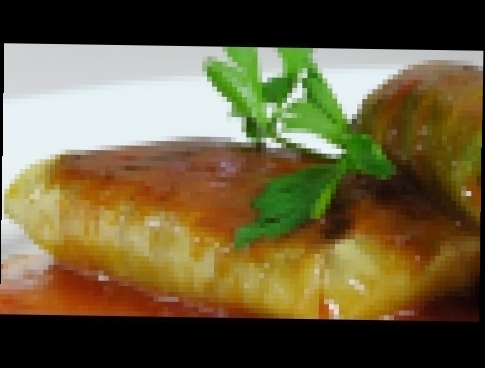 Голубцы с картофельным пюре под томатным соусом видео рецепт 