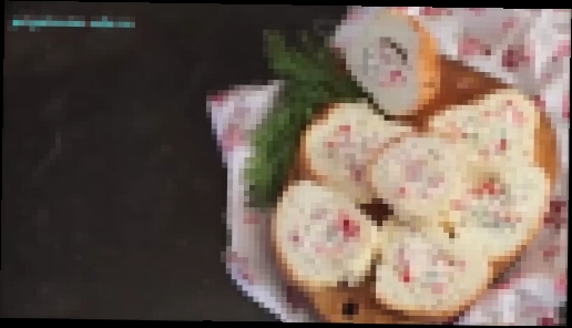 Видео рецепт багет фаршированный сыром 