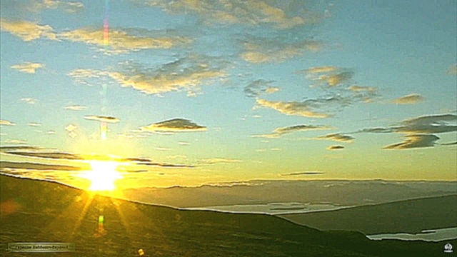 Красивые виды природы Аляска 01 Рассвет на горе Клёцка Alaska Sunrise on Dumpling Mountain - видеоклип на песню