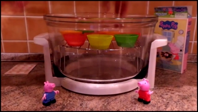 Свинка Пеппа - Готовим шоколадные кексы - Сказка из игрушек - видеоклип на песню