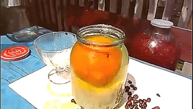 Рецепт ликера  Сладкая парочка  из апельсина, лимона и кофе 