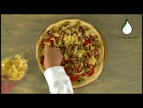 Пицца без дрожжей с веганским плавящимся сыром и овощами | Веганский рецепт - VolkoMolko 