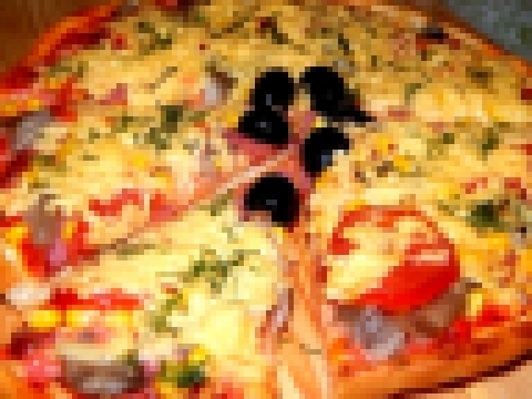 Домашняя Пицца! Рецепт Вкуснейшего Теста, Как в Пиццерии!/Homemade pizza recipe. ENGLISH SUBTITLES! 