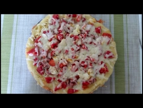 Пицца-пирог за 15 минут.Простой рецепт приготовления пицца-пирог в домашних условиях. 
