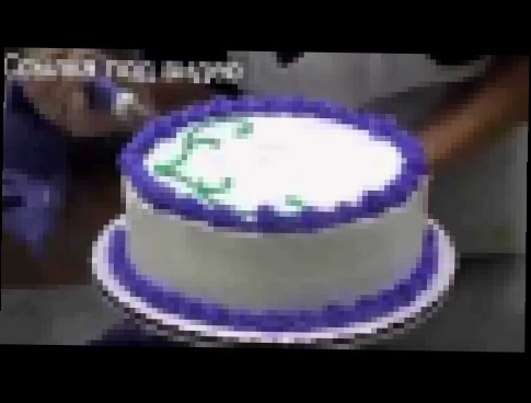 Как украсить торт кремом 