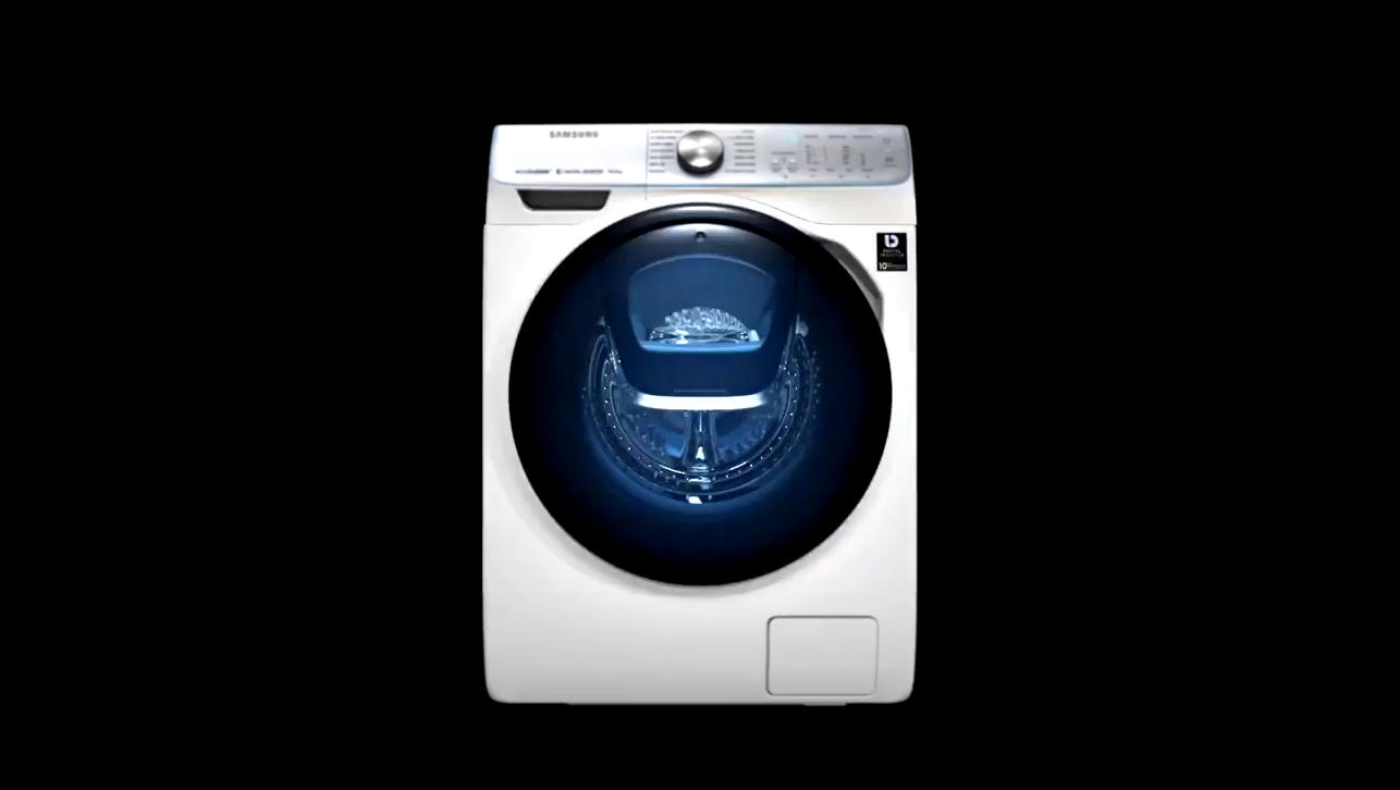 Samsung анонсировала «умную» стиральную машину WW8800M  - видеоклип на песню