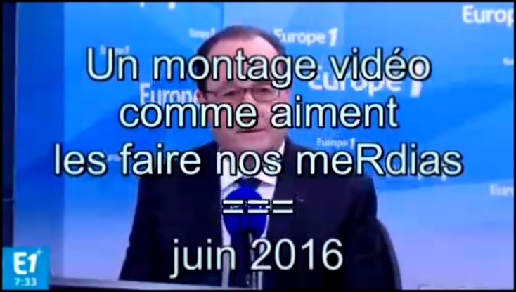 2016 - Les politiques français les plus connus sont des escrocs - видеоклип на песню