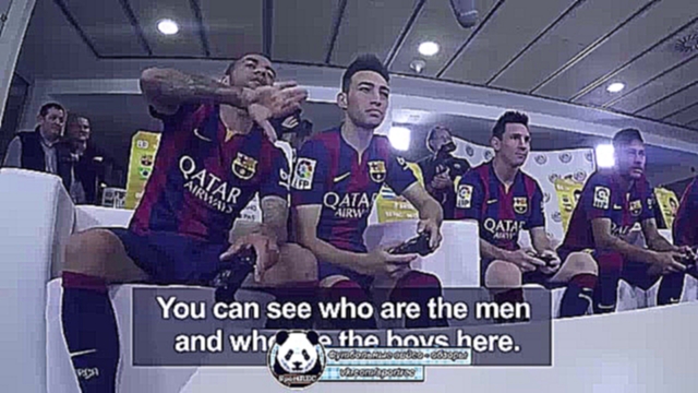 FIFA 15 - FC Barcelona Player Tournament - Messi Neymar Alves Piqué Alba Rakitić Bartra Munir   - видеоклип на песню