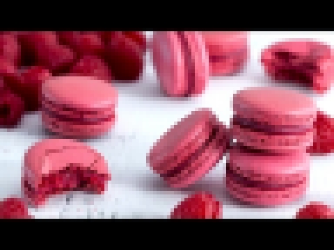 Raspberry Macarons - Italian Meringue Method 