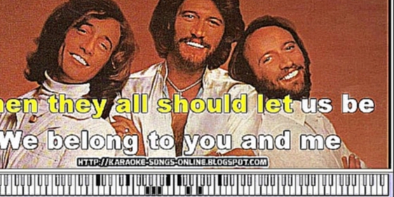 Bee Gees – How Deep Is Your Love | Karaoke song online with lyrics. Instrumental version. - видеоклип на песню