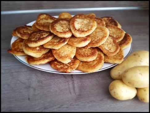 Картофельные оладьи из вареной картошки  Kleine Kartoffelpfannkuchen  