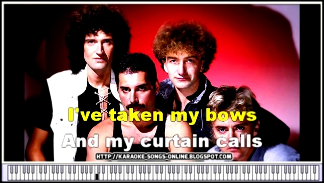Queen & Freddie Mercury "Show must go on" Karaoke instrumental version. - видеоклип на песню