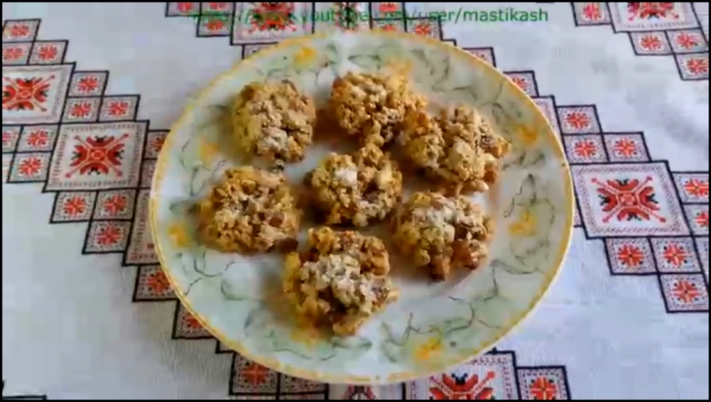 Овсяное печенье Гнездо рецепт овсяного печенья Вівсяне печиво Гніздо Как приготовить овсяное печенье 