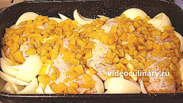 Как приготовить курицу в персиковой глазури 