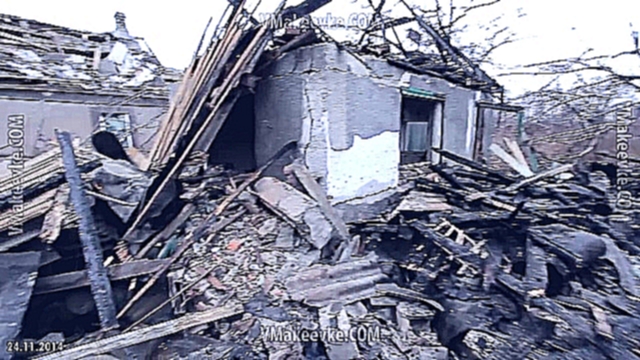 Обстрел Макеевки, пос.Свердлово. Украинская армия уничтожает жилые дома - видеоклип на песню