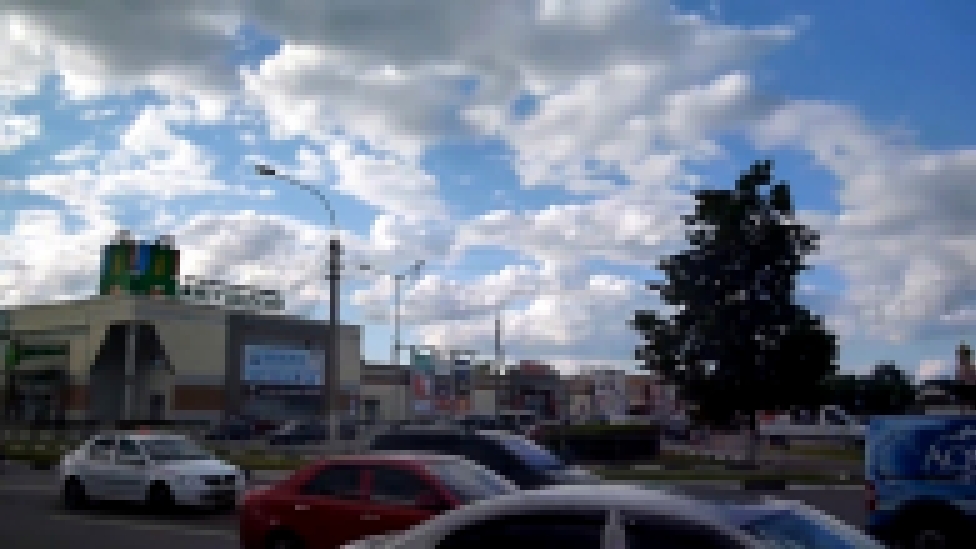 Облака в Дмитрове Красивые клумбы и Воздушные шары в небе 16 06 2015 - видеоклип на песню