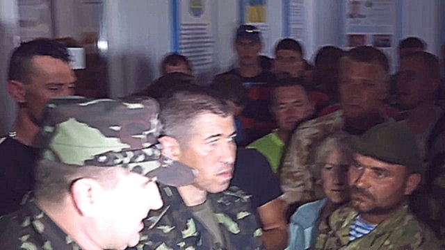 Військові з АТО біля воєнкомату у Вінниці ч.6 - видеоклип на песню