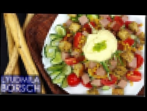 Салат БОМБА. Салат «ГРАЦИЯ» с сухариками и ветчиной, ВКУСНЫЙ салат к любому столу. 