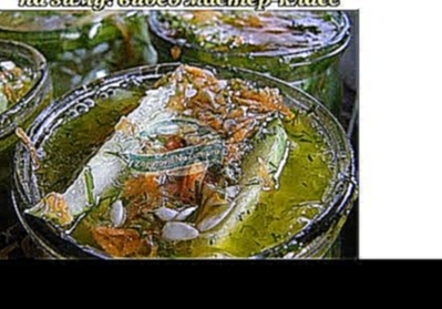 Простой рецепт салата из огурцов на зиму: видео рецепт с фото 