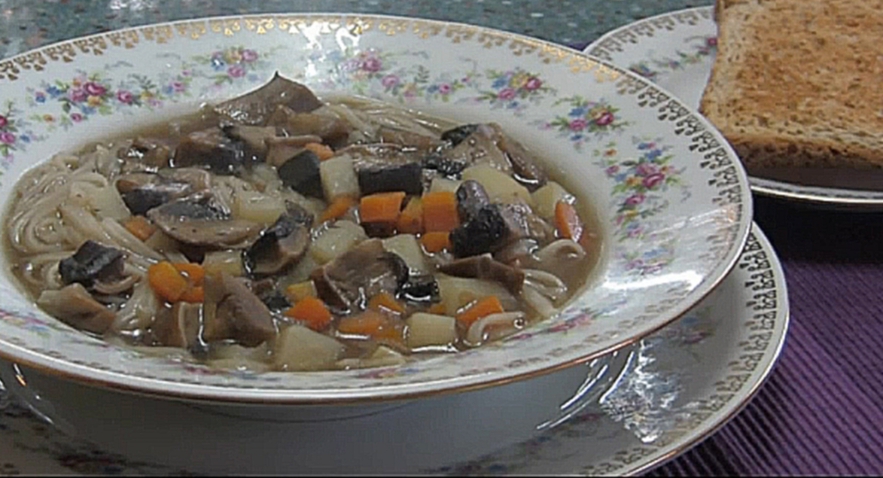 Рецепт - Грибной суп с поджаркой от видеокулинария.рф Бабушка Эмма 