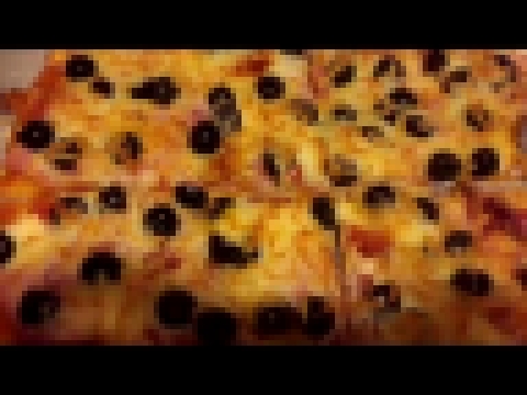 Испанская Пицца - Вялeная ветчина с беконом Jamón con bacón ahumado 