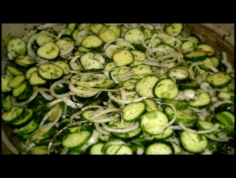 Как консервировать салат из огурцов -Нежинский. | How to preserve cucumber salad -Nezhinsky. 