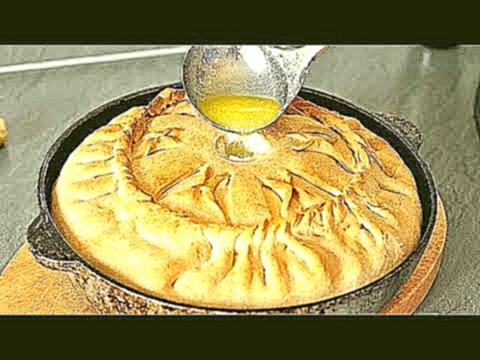 Татарский балиш - пирог с мясом и картофелем 
