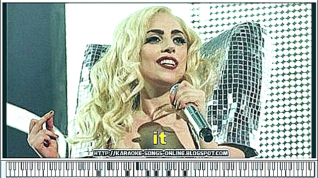 Love Game in the Style of "Lady Gaga" karaoke video with lyrics on the screen. - видеоклип на песню