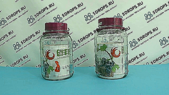 Обзор стеклянных банок для брожения и консервирования Фиолент с газоотводом 