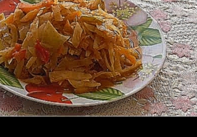 Овощное рагу с кабачками и капустой 