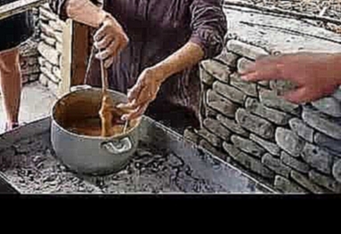 Как делается ЧУРЧХЕЛА - рецепт - грузинский Сникерс из Кахетии. Грузия. Грузинская кухня 
