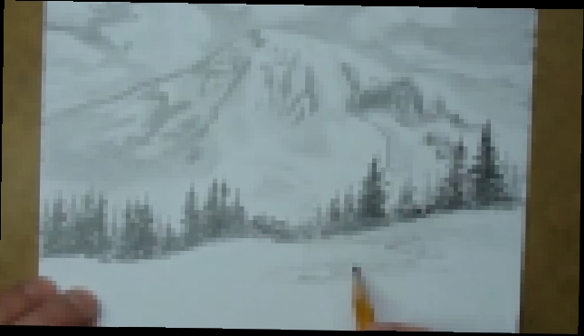 Как нарисовать пейзаж карандашом! - видеоклип на песню