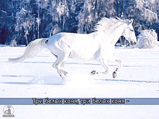 Три белых коня песня с субтитрами Чародеи - видеоклип на песню