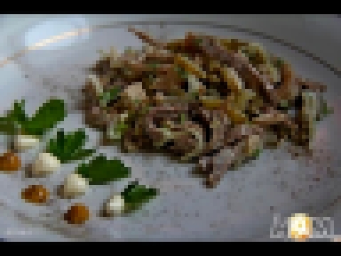 Салат из курицы с языком Онежский  Пошаговый рецепт с фото 