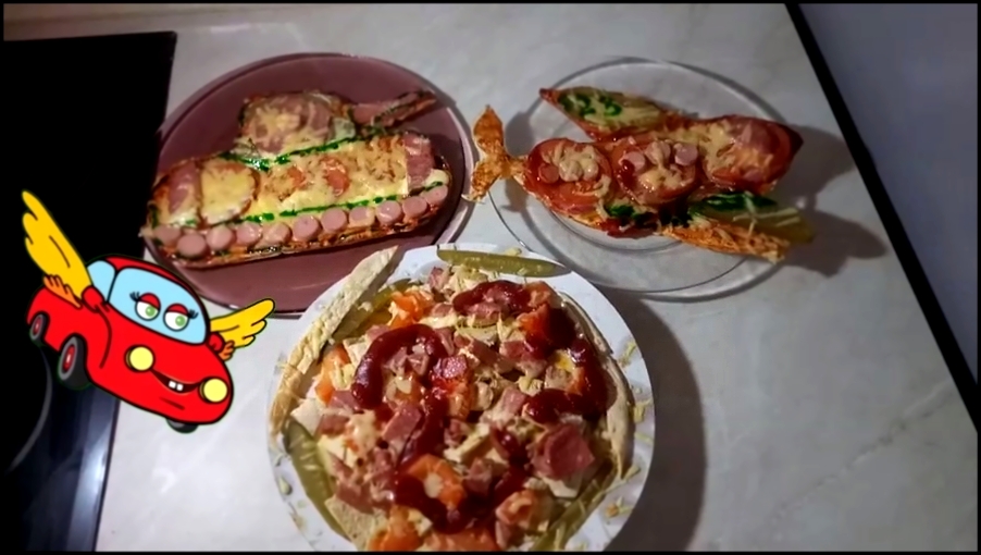 3 оригинальных необычных видео рецепта пицц на 23 февраля / Простые рецепты с Фибиками 