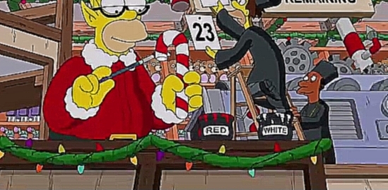 Рождественская заставка Симпсонов (29 сезон) - видеоклип на песню