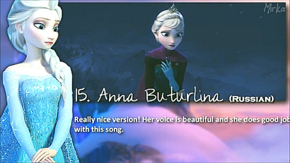 Холодное сердце - песня «Отпусти и забудь» НА 15 ЯЗЫКАХ  ❅ Elsa's Voices - My Top 15 ❅ - видеоклип на песню