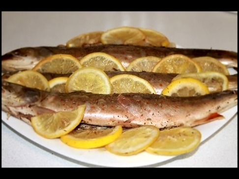Очень вкусная рыба голец в духовке, запеченная в фольге. 